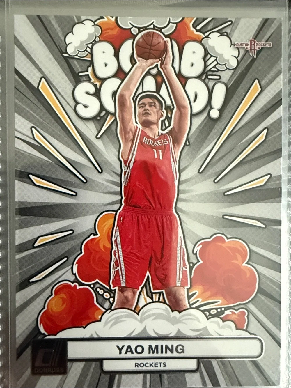 Donruss Yao Ming Houston Rockets Basketball Card - Red